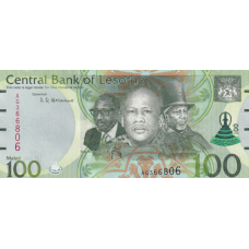 (543) ** PN24d Lesotho 100 Maloti Year 2021